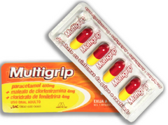 Multigrip  400mg + 4mg + 4mg - 4 Unidades - Cápsula