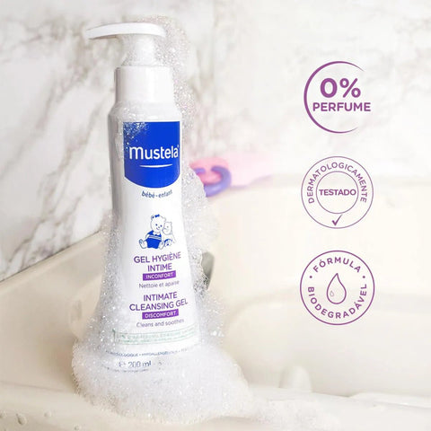 Gel de Higiene Íntima Infantil Mustela Bebê Com 200ml
