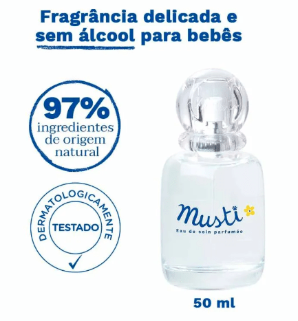 Musti Mustela - Água de Colônia para crianças e bebês - 50ml