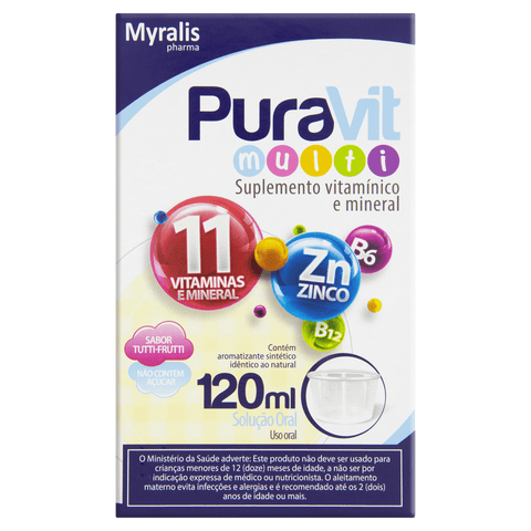 Polivitamínico Puravit Multi  120 mL - Gotas