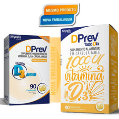 Vitamina D Dprev Todo Dia  1.000UI - 90 Unidades - Cápsula