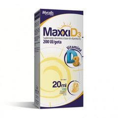 Vitamina D Maxxi D3  200UI - 20 mL - Gotas