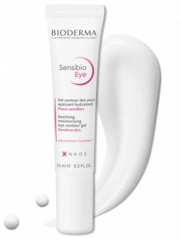 Gel Calmante e Revitalizante Para O Contorno Dos Olhos Bioderma Sensibio 15Ml