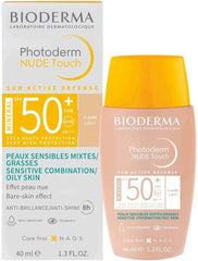 Protetor Solar Facial Bioderma Photoderm Nude Touch  Claro - FPS 50 - 40 mL