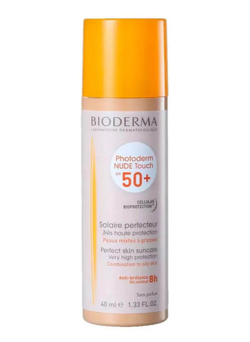 Protetor Solar Facial Bioderma Photoderm Nude Touch  Claro - FPS 50 - 40 mL