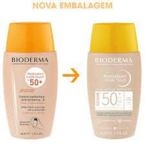 Protetor Solar Facial Bioderma Photoderm Nude Touch  Muito Claro - FPS 50 - 40 mL