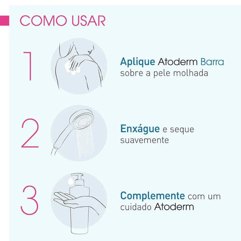 Sabonete Bioderma Atoderm Barra, 1 Unidade Com 150G