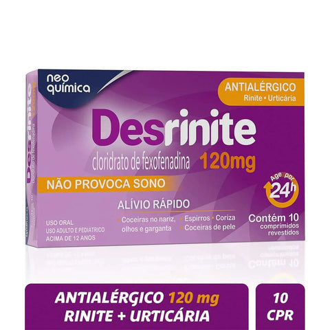 Desrinite  120mg - 10 Unidades - Comprimido
