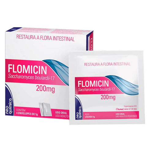 Flomicin  200mg/g - 4 x 1 g - Pó para Solução