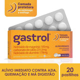 Gastrol  185mg + 231,5mg + 178mg - 20 Unidades - Pastilha