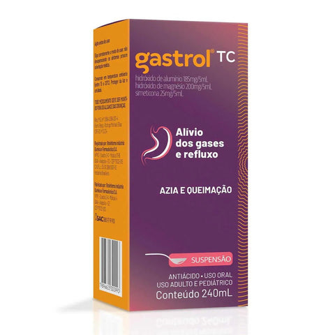 Gastrol TC  37mg/mL + 40mg/mL + 5mg/mL - 240 mL - Suspensão