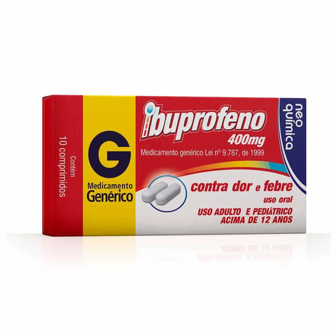 Ibuprofeno (Neo Química)  400mg - 10 Unidades - Comprimido