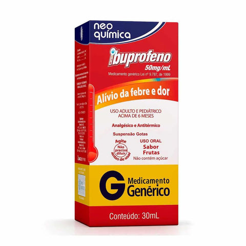Ibuprofeno (Neo Química)  50mg/mL - 30 mL - Suspensão