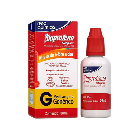 Ibuprofeno (Neo Química)  50mg/mL - 30 mL - Suspensão
