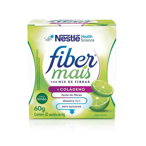 Fibermais Colageno Regulador Intestinal  Limão - 10 x 6 g - Sachê