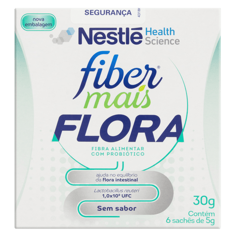Fibermais Flora Regulador Intestinal  Sem Sabor - 6 x 5 g - Sachê