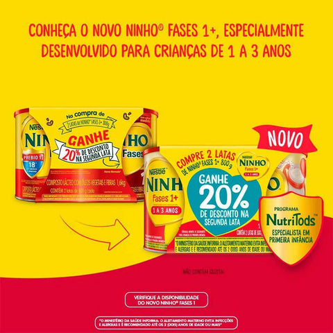 Fórmula Infantil Ninho Fases  1+ - 800 g