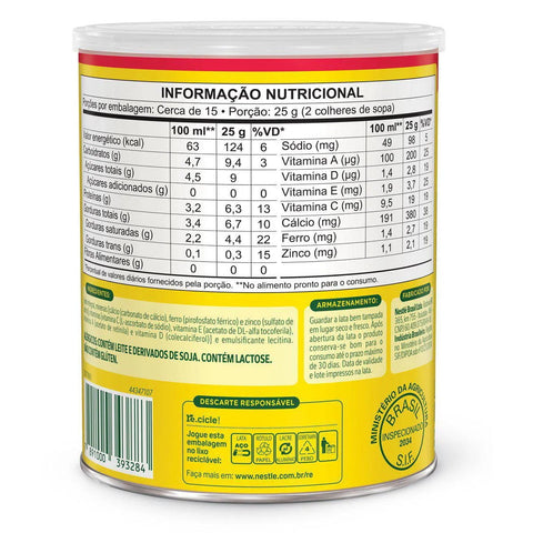 Leite Em Pó Integral Ninho Instantâneo Nestlé A Partir de 1 Ano 380g