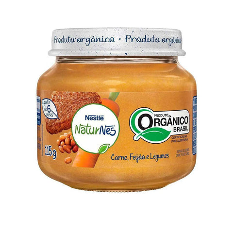 Naturnes Pote Papinha Organico Carne Feijao e Legumes 115G