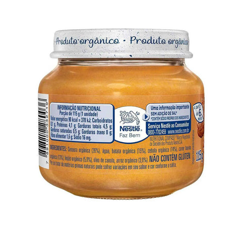 Naturnes Pote Papinha Organico Carne Feijao e Legumes 115G