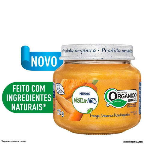 Naturnes Pote Papinha Organico Frango Cenoura e Mandioquinha 115G