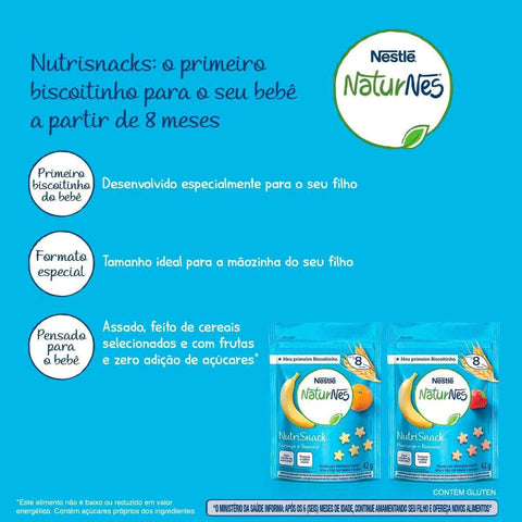 Naturnes Snack Banana Laranja 42G