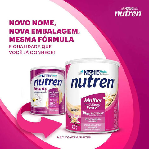 Nutren Beauty  Baunilha - 400 g