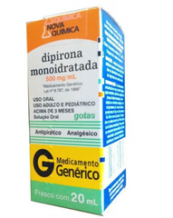 Dipirona Monoidratada (Nova Química)  500mg/mL - 20 mL - Solução