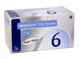 Agulha Novofine para Caneta  Tamanho 6 mm - 100 Unidades