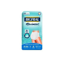 Fralda Geriátrica Bigfral Moviment  Tamanho P/M - 7 Unidades