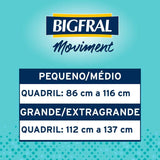 Fralda Geriátrica Bigfral Moviment  Tamanho G/XG - 7 Unidades