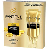 Ampola de Tratamento Pantene Hidratação Poderosa 3 Unidades Com 15Ml Cada