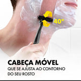Aparelho de Barbear Descartável Gillette Prestobarba 3 Carvão Ativado 4 Unidades