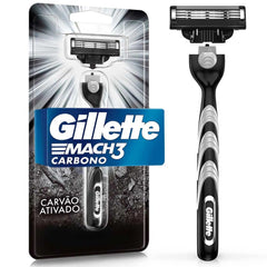 Aparelho de Barbear Gillette Mach3 Carbono 1 Unidade