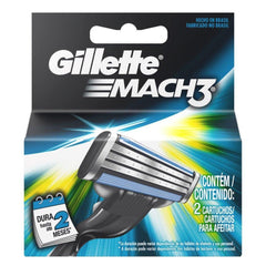 Carga Gillette Mach3  Tradicional - 2 Unidades