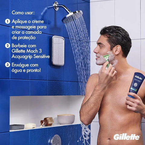 Creme de Barbear Gillette Proteção e Conforto 150ml