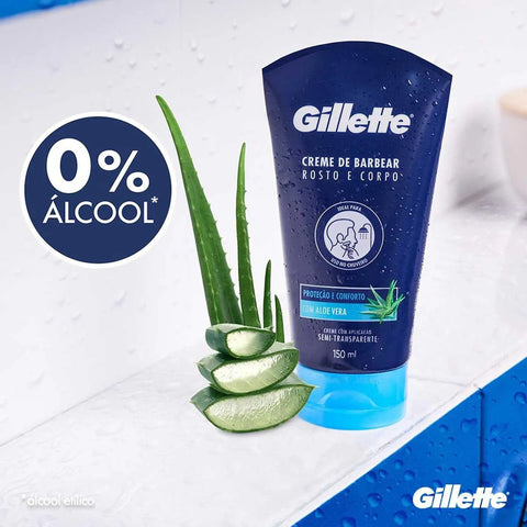 Creme de Barbear Gillette Proteção e Conforto 150ml