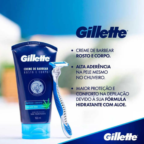 Creme de Barbear Gillette Proteção e Conforto 150ml