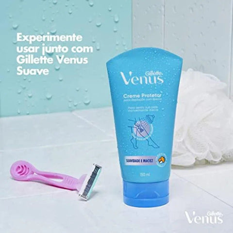 Creme Protetor Para Depilação Gillette Venus Suavidade e Maciez 150ml