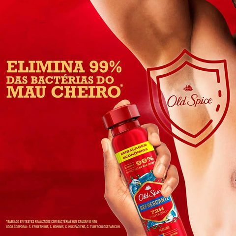 Desodorante Antitranspirante Aerosol Old Spice Refrescante Masculino 72h 200ml