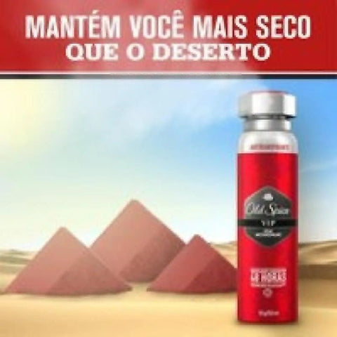Desodorante Antitranspirante Aerosol Old Spice V-I-P Masculino 48h 150mL