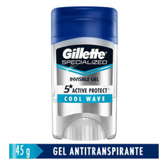 Desodorante Antitranspirante Stick Gel Gillete Specialized Cool Wave Masculino 48h 45g