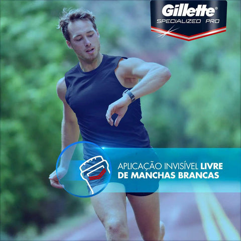 Desodorante Antitranspirante Stick Gillette Specialized Pro Invisble Gel Pressure Defense Masculino 48h 45g