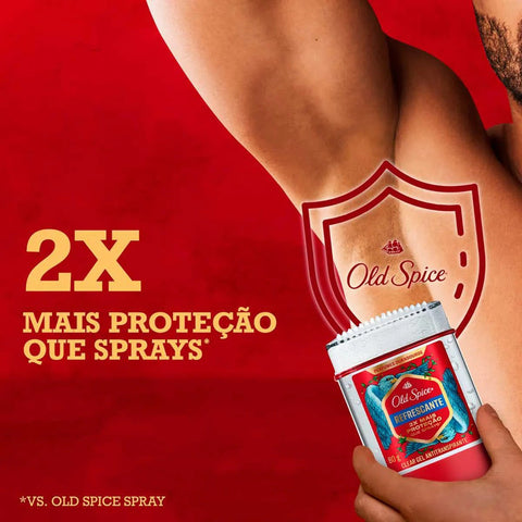 Desodorante Antitranspirante Twist Stick Gel Old Spice Refrescante Masculino 80g