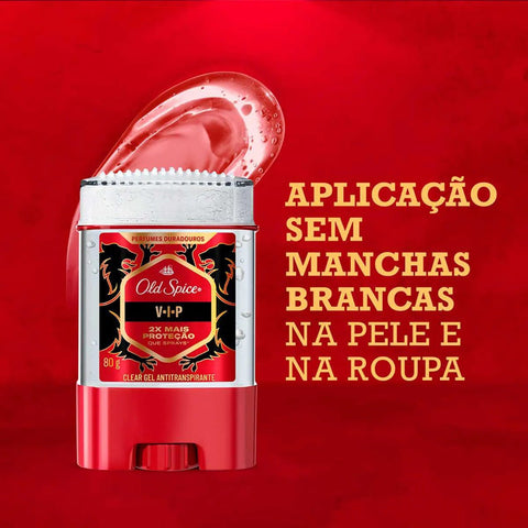 Desodorante Antitranspirante Twist Stick Gel Old Spice V-I-P Masculino 80g