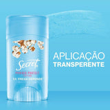 Desodorante Feminino Secret Clear Gel Powder Protect Cotton, Stick Com 45G