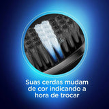 Escova de Dente Oral B Indicator Black Sensitive Com Carvão 3 Unidades
