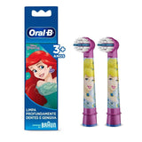 Escova Elétrica Oral-B Disney 3+ Anos, Princesas, Refil, Sortida Com 2 Unidades