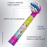 Escova Elétrica Oral-B Disney 3+ Anos, Princesas, Refil, Sortida Com 2 Unidades