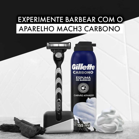 Espuma de Barbear Gillette Carbono 150g